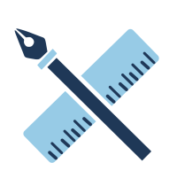 picture of pen and a ruler